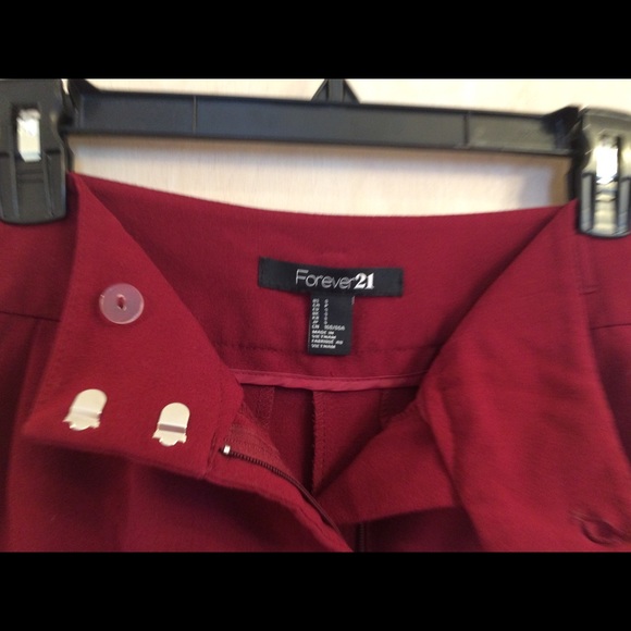 Forever 21 Burgundy High-Waisted Shorts - Picture 4 of 4